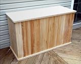 Classic 5' White Cedar Deck Box w/White Waterproof Lid