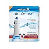 Waterpik SWI 615 Sinusense Water Pulsator Includes 15 Soothing Saline Packs With Aloe Vera and Eucalyptus, Blue/white