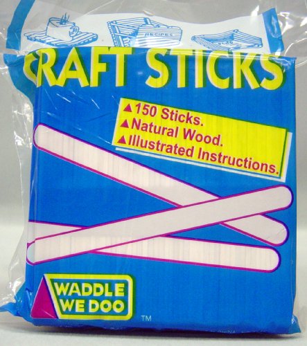 Childrens Toyshop  Toys : WADDLE WE DOO CRAFT STICKS 150/PK