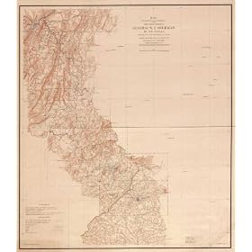 Map illustrating the operations of the army under command of General W.T. Sherman, in Georgia, from May the 5th to September the 4th, 1864 / compiled and drawn under the direction of Bvt. Brig. Gen'l. O.M. Poe, Corps of Engineers, Col. & A.D.C., late Chi (Civil War Map Reprint measured in inches 31 x 36)