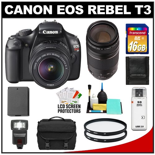 Canon EOS Rebel T3 12.2 MP Digital SLR Camera 
