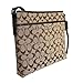 Coach 12CM Signature File Bag - Khaki/Mahogany