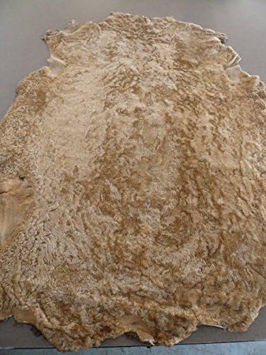 Ortu leather - Hair on Hide Lambskin fur Leather skin Shearling Double Face Tan/Brown - 8 Sq.Ft