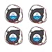 WINSINN Blower Fan 5V 50mm 50x15mm 5015 DC Brushless Cooling for 3D Printer Extruder Hotend Makerbot MK7 MK8 CPU Chip Arduino - 2Pin 0.25A 1.25W 4800+-10% RPM (Pack of 4Pcs)