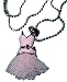 Pink Ballerina Tutu Dress Necklace