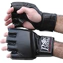 MMA 4 oz Sanctioned Leather Cage Fighting Gloves - Piranha Gear