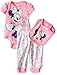 Disney Baby Girls' Minnie Mouse 3 Piece Soft Bodysuit, Light Pink, 6-9 Months