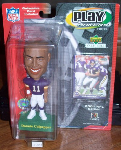 Upper Deck~ Minnesota Vikings Daunte Culpepper Bobbing Bobble Head Doll