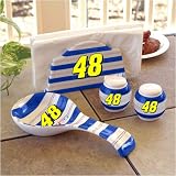 Sporting Goods : Jimmie Johnson NASCAR Ceramic Tabletop Trio