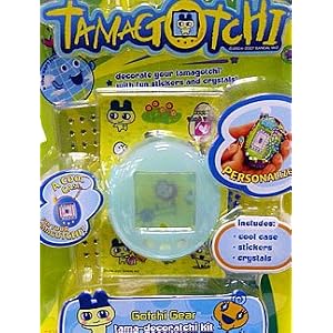 Tamagotchi Connection V 4.5 Tamagotchi Decoration Kit - Mametchi Case Pack - blue skin, stickers... by Bandai