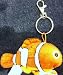 Disney Finding Nemo, Nemo Clown Fish Plush Key Chain Key Holder Key Ring Clip on Doll Toy