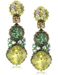 Sorrelli "Water Lily" Crystal Graduated Gold-Tone Earrings