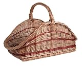 Paniers du monde Panier à buches en osier rétro anse renforcéee PBU1920