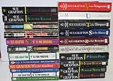 Kinsey Millhone/22 book set: A is for Alibi/B Burglar/C Corpse/D Deadbeat/E Evidence/F Fugitive/G Gumshoe/H Homicide/I Innocent/J Judgment/K Killer/L Lawless/M Malice/N Noose/O Outlaw/P Peril/Q Quarry/R Ricochet/S Silence/T Trespass/U Undertow/V Vengeance