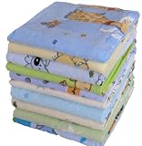 Molton Flanellwindeln 70/80 - 5er Pack Junge-weich und kuschelig