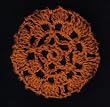 Spice (Shade for Redheads) Star Pattern Crocheted Hair Bun Cover- MEDIUM