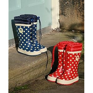 Spotty Otter Fleece Lined Wellies
