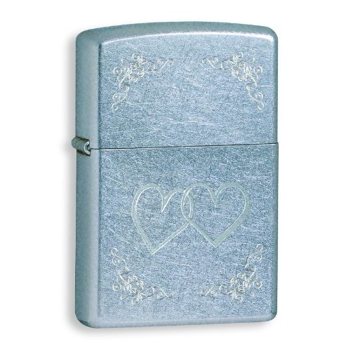 Heart to Heart Street Chrome Zippo Lighter
