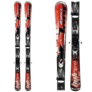 Nordica Top Fuel Skis with Trans Black Pro Wide Brake Bindings 2009 154cm by