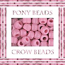 PINK CROW BEADS PONY BEADS