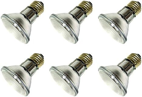 12Vmonster6 Pack 120V 35 Watt PAR20 Edison Screw Fitting E26 Flood Light Bulb Spot Lamp Replacement