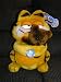 Search : Vintage Plush 12" Garfield the Cat Holding Pooky the Bear Doll