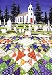 Rebecca Barker Crosses and Losses Quiltscapes Set of 6 Cards 5" x 7"