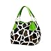 Green Giraffe Designer Inspired Animal Print Handbag Purse Bag Tote