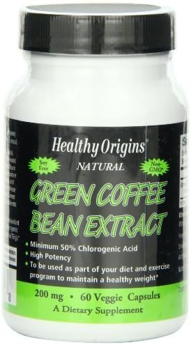 Healthy Origins Green Coffee Bean Extract, 200 Mg, 60 Count by Healthy Orgins