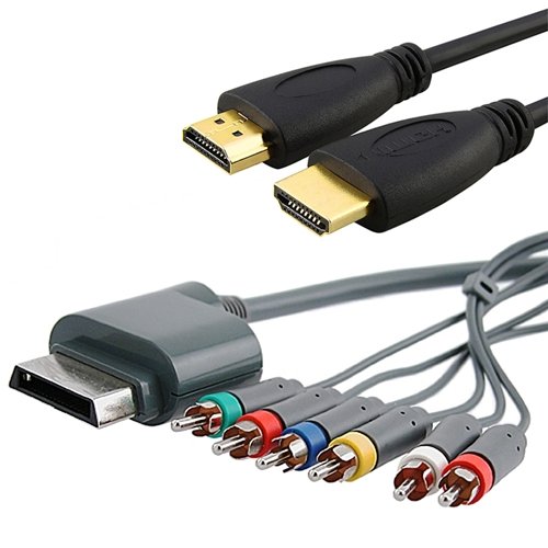 6Ft Hi-Speed HDMI Cable+RCA For Xbox360