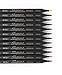 Stationary Cupboard Dual tip Marker Pens, Set of 12 No Duplicates, Brush Pens With Fine And Brush Tip Non Toxic Water Based For Sketching, Painting And Coloring
