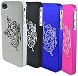 CrazyOnDigital Pattern Cases for iPhone 4 with Wristband (4 Exclusive Drago ....