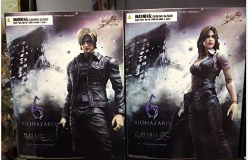 Play Arts Kai Action Figure Resident Evil 6 Leon and Helena Biohazard 6 Collectibles Model Toy