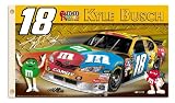 NASCAR Kyle Busch #18 2-Sided 3-by-5 Foot Flag with Grommets