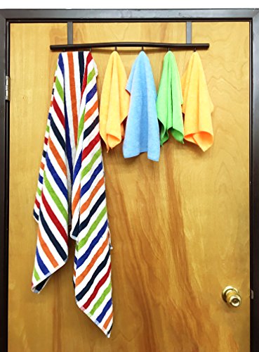 SL Decor Over the Door Hook / Hanger , Towel Rack, Hat Rack, Clothing Storage. 6 Hooks.