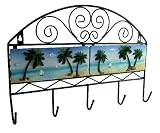 Wrought iron wall hanging Hook PALM TREE DECOR