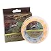 Maxcatch ECO Floating Fly Fishing Line Weight Forward Design with Welded Loop (3F,4F,5F,6F,7F,8F) (Fly Line-Light Beige&Power Blue, WF5F-100FT)