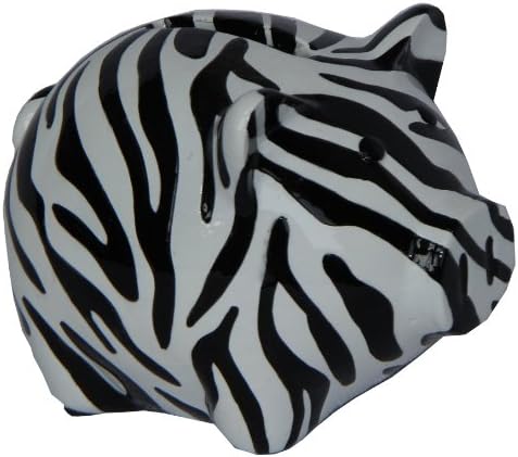 Hand-painted Zebra Piggy Bank