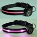 Dog Collar with Pink LED Lights, Multi-Function, Large