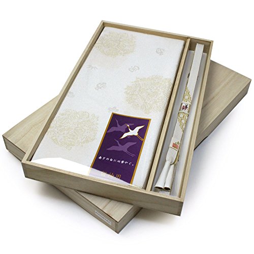 帯揚げ 帯締め セット 正絹 留袖 フォーマル用 白地宝尽くしと花の紋