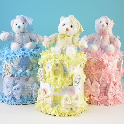 Plush Baby Diaper Cake