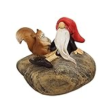 ドワーフ ガーデン オブジェ・置物 （Dwarf・リス） EDC-0430