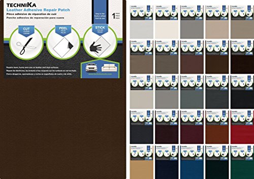 Leather & Vinyl Adhesive Repair Patch (Brown)