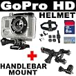 GoPro HD Helmet HERO High-Definition Waterproof Digital Camera + GoPro Ride Hero Seat Post/Handlebar Mount + SD 8GB Memory Card