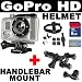 GoPro HD Helmet HERO High-Definition Waterproof Digital Camera + GoPro Ride Hero Seat Post/Handlebar Mount + SD 8GB Memory Card