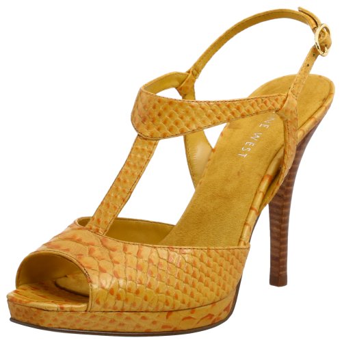 Buy Nine West Women's Jacamou T-Strap Sandal,Yellow,10 M US online at Discounted New and Used prices. Delivered to your door with Off-The-Bookshelf.