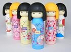 Iwako Japanese Erasers Kokeshi Dolls Set of 6