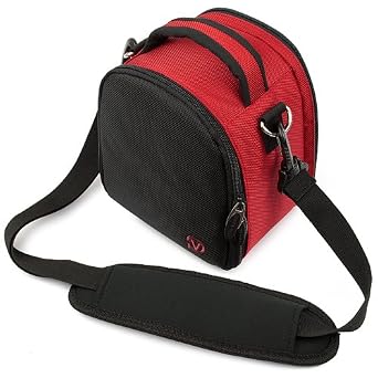 Protective Laurel Handbag Camera Bag with Padded Compartment and Adjustable Shoulder Strap for Nikon Digital SLR Camera Models D5100 D3100 D3000 D300S D5000