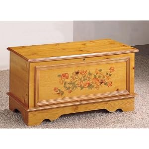 Hand Painted Pine Cedar Chest