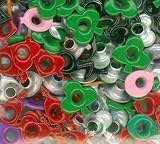 EyeLets Etc 1/8 Inch Top Painted Celebration Theme Designer Shaped Eyelets Assortment, Pack of 100